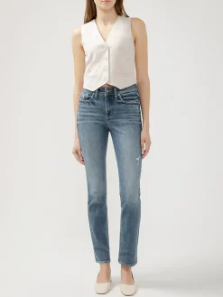 Avery High Rise Straight Leg Jeans
