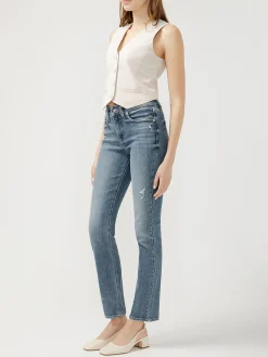 Avery High Rise Straight Leg Jeans