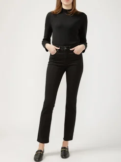 Avery High Rise Straight Leg Luxe Stretch Jeans