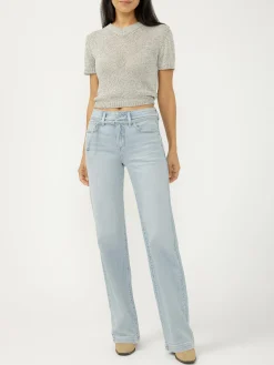Avery High Rise Trouser Leg Jeans