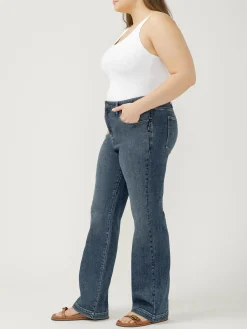 Avery High Rise Trouser Leg Luxe Stretch Jeans
