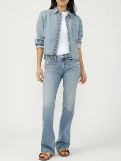 Button Front Knit Flex Shirt