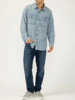Denim Button-Up Shirt