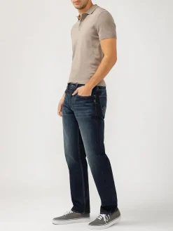 Eddie Relaxed Fit Slim Straight Leg Jeans