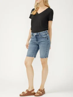 Elyse Mid Rise Bermuda Shorts