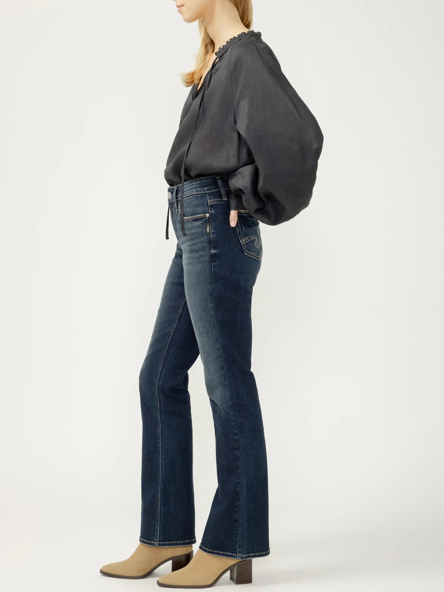 Elyse Mid Rise Bootcut Luxe Stretch Jeans