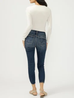 Elyse Mid Rise Skinny Crop Jeans
