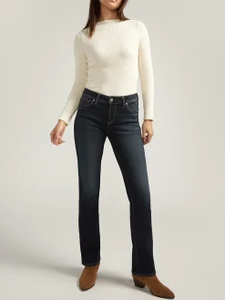 Elyse Mid Rise Slim Bootcut Jeans