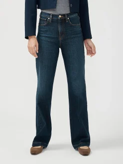 Highly Desirable High Rise Trouser Leg Jeans