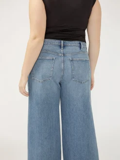 Highly Desirable High Rise Ultra Wide Leg Jeans Plus Size