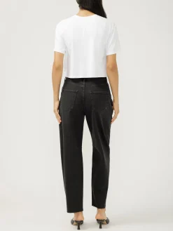 High Rise Slim Barrel Leg Jeans
