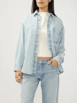 Relaxed Button-Up Beach Shirt