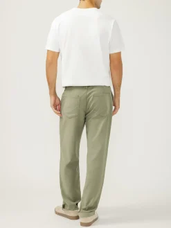 Relaxed Fit Trouser Leg Knit Flex Jeans