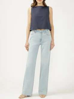 90s Mid Rise Baggy Bootcut Jeans