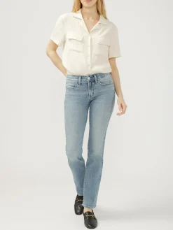 Suki Mid Rise Classic Straight Luxe Stretch Jeans