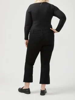 Suki Mid Rise Kick Flare Luxe Stretch Jeans Plus Size
