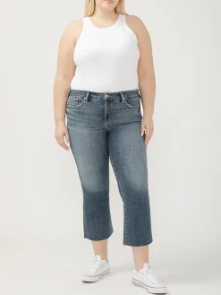 Suki Mid Rise Kick Flare Luxe Stretch Americana Jeans Plus Size
