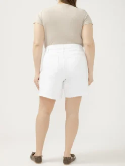 Suki Mid Rise Long Shorts Plus Size