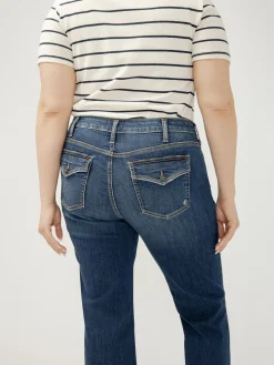 Suki Mid Rise Slim Bootcut Jeans Plus Size