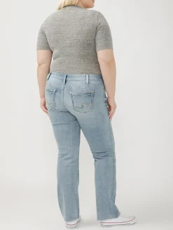 Suki Mid Rise Slim Bootcut Jeans Plus Size