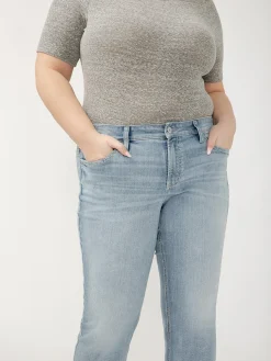Suki Mid Rise Slim Bootcut Jeans Plus Size