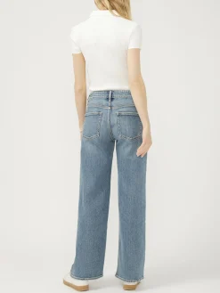 Suki Mid Rise Wide Leg Jeans