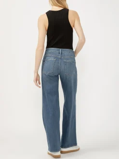Suki Mid Rise Wide Leg Jeans