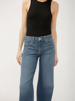 Suki Mid Rise Wide Leg Jeans