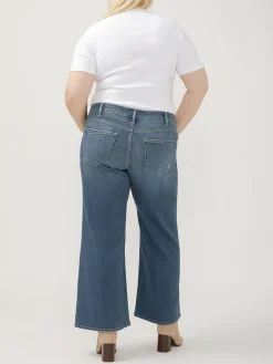 Suki Mid Rise Wide Leg Jeans Plus Size