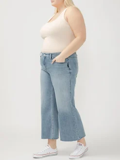 Suki Mid Rise Wide Leg Luxe Stretch Jeans Plus Size