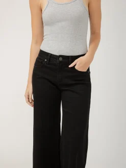 Suki Mid Rise Wide Leg Luxe Stretch Jeans