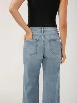 Suki Mid Rise Wide Leg Luxe Stretch Jeans