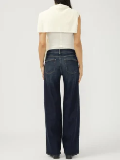 Suki Mid Rise Wide Leg Luxe Stretch Jeans