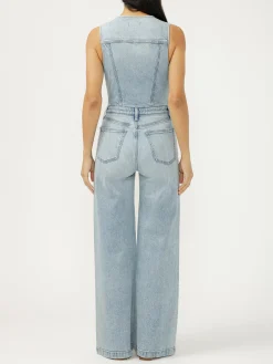 Wide Leg Vest Jumpsuit