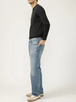 Zac Relaxed Fit Straight Leg Knit Flex Jeans